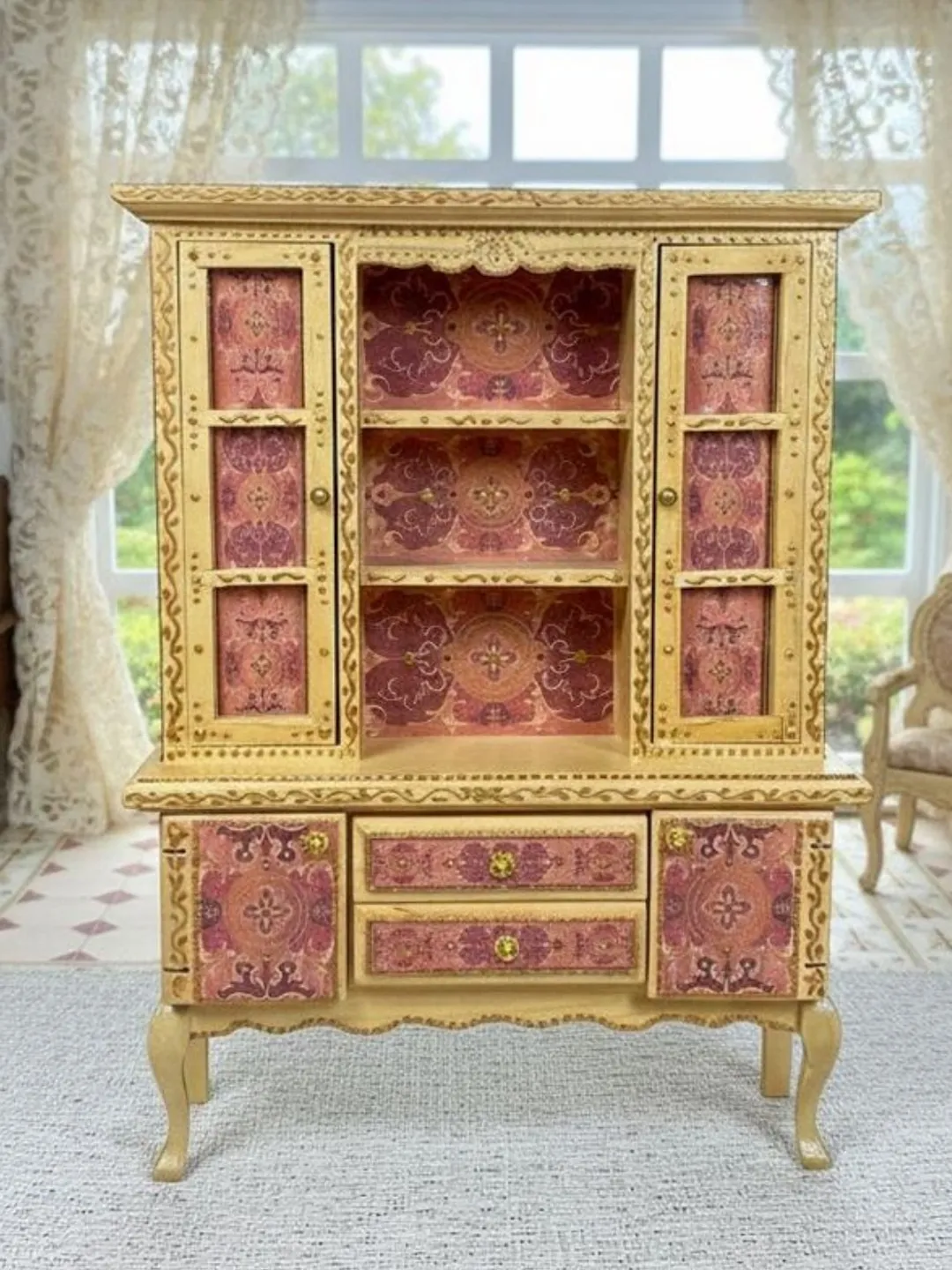 Dollhouse Sideboard. Doll Wardrobe. 1:12 Scale. Handcrafted. Dollhouse Furniture.