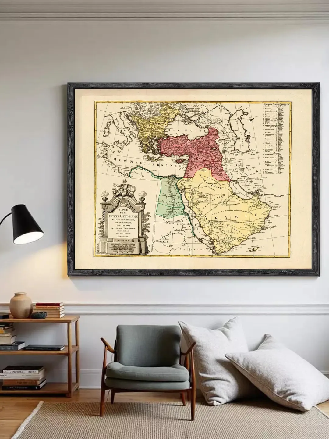 Vintage Middle East Map Print | 1790 Vintage Arabian Peninsula Wall Art
