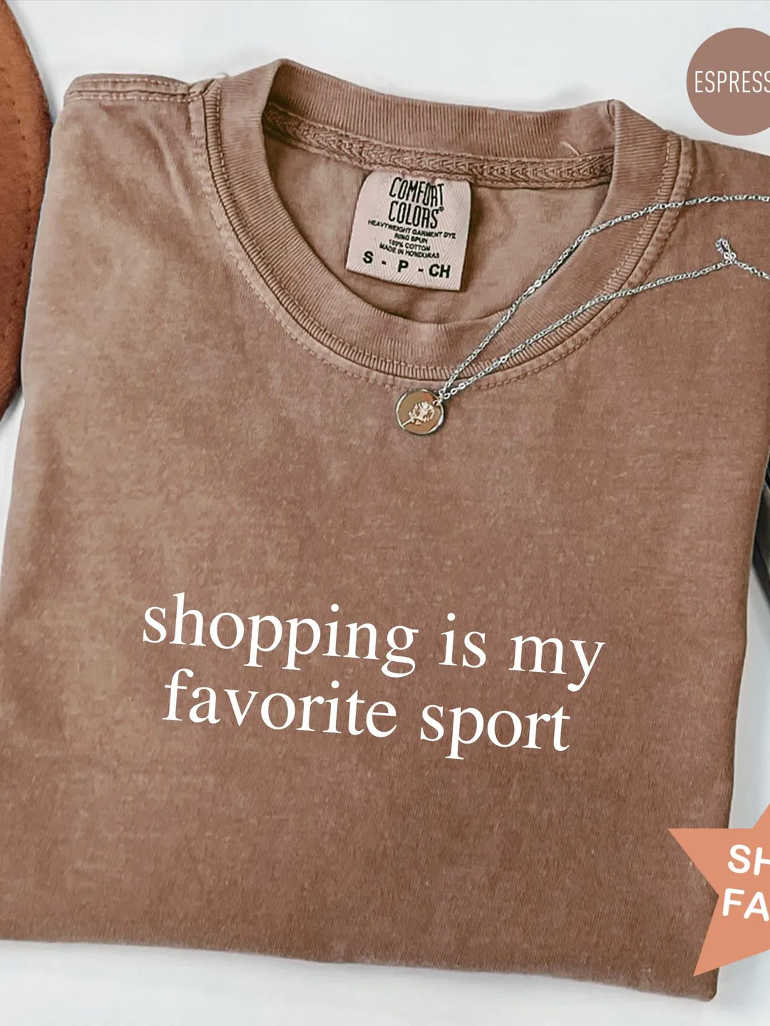 Comfort Colors® Shopping Is My Favorite Sport Shirt, Shopping Lover T-Shirt, Shopaholic T Shirt, Shirt for Women, Gift for Her, Trendy Shirt