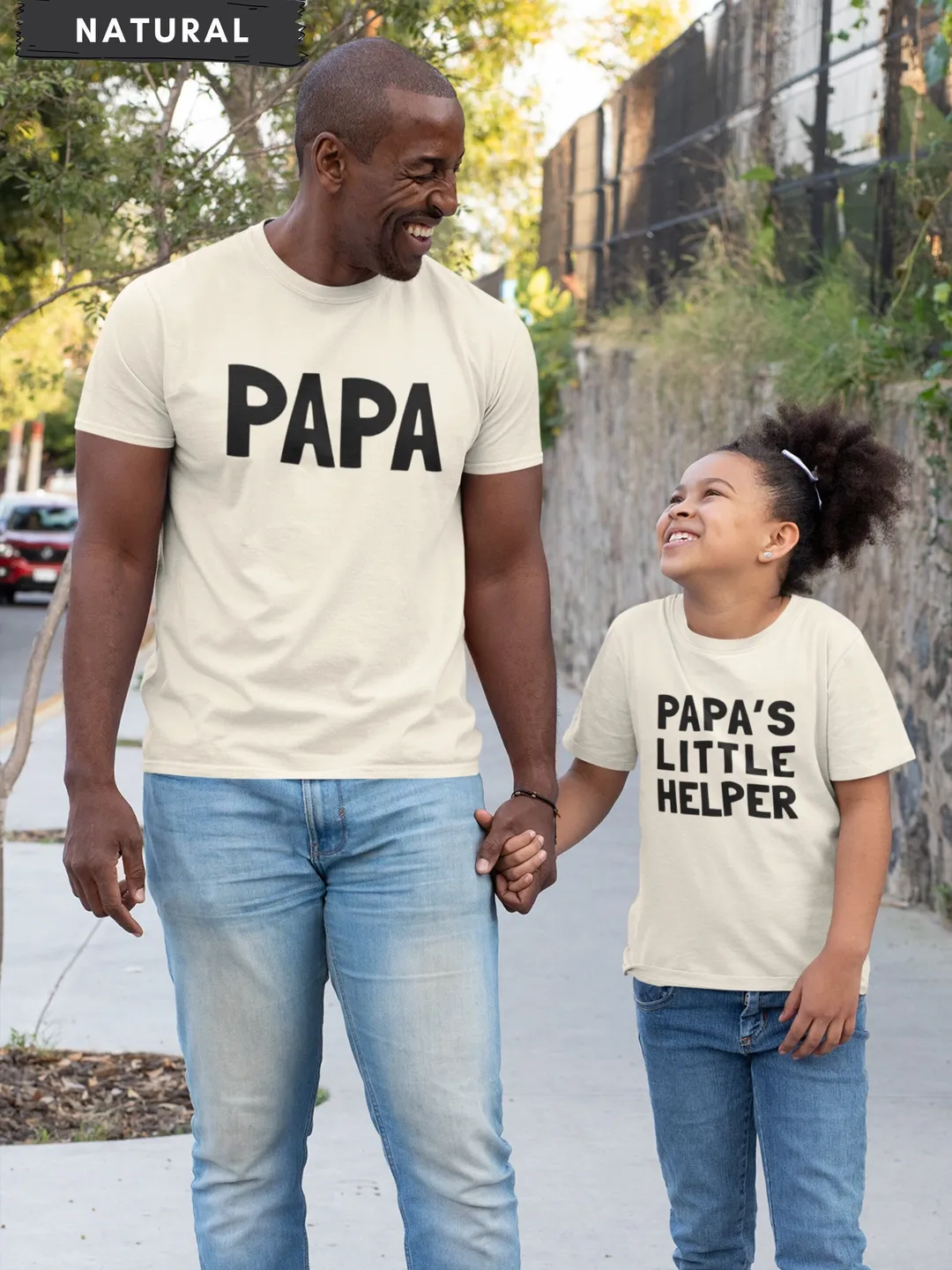 Papas Little Helper Matching shirt for Papa and Grandchild Fathers Day Gift for Papa Father's Day Shirt Papa Gift Matching Kids & Papa Shirt
