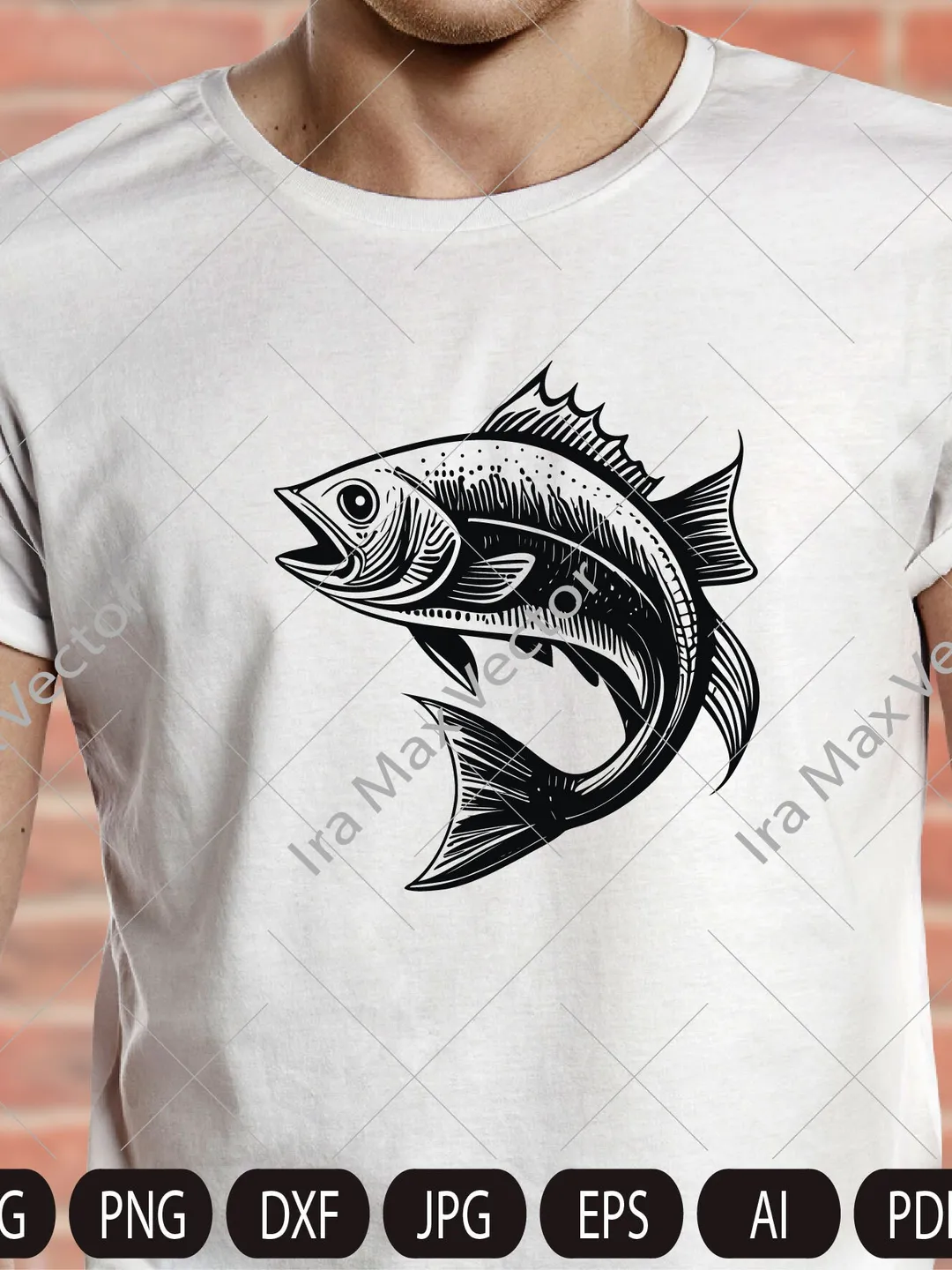 Fish Back File Fish SVG / Cute fish SVG / fish silhouette / fish vector / fish cut ...