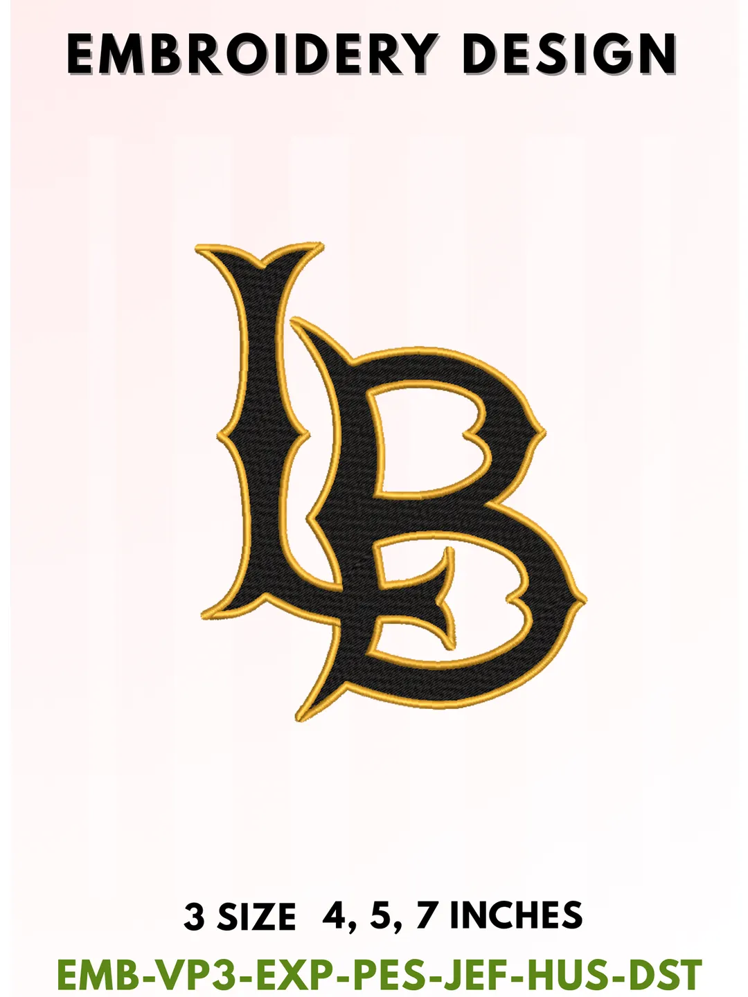 Beach Football Embroidery Design, College Sports Embroidery Files, Sports Machine Embroidery Files, 3 Sizes, Instant Download