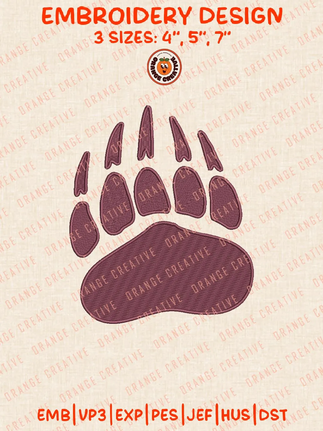 Montana Grizzlies Embroidery Design, NCAA Team Logo Embroidery Design, Machine Embroidery Design File, 4 Sizes, Custom Size, Digital Download