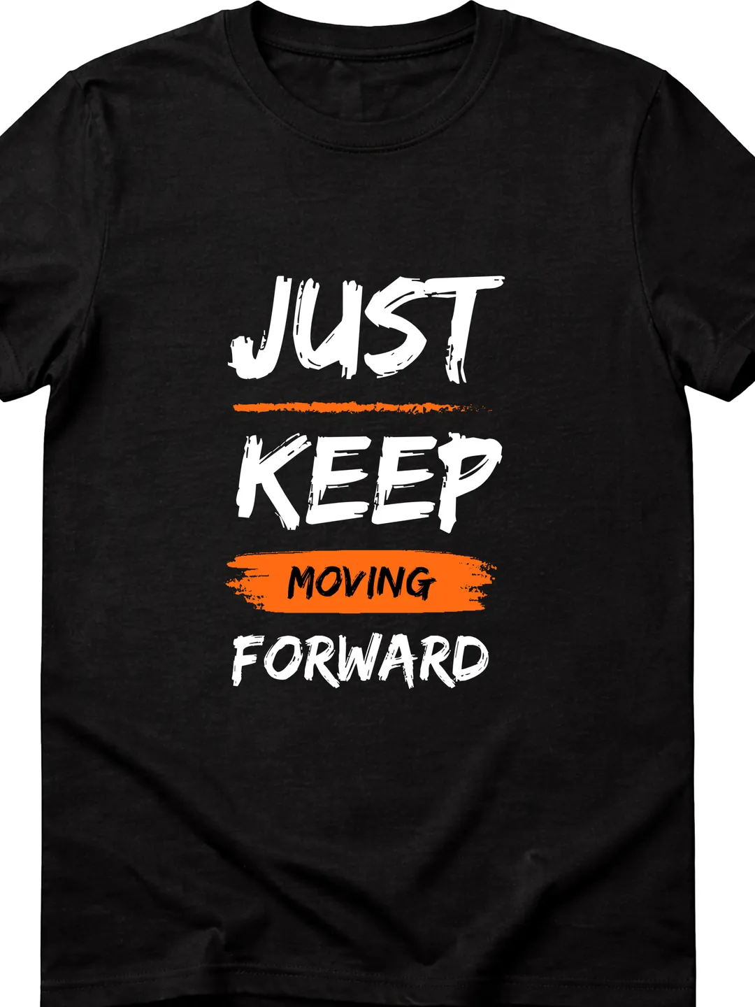 T-Shirt Design Black Brush Style Inspirational Quote T-Shirt Design | Motivational Typography Graphic