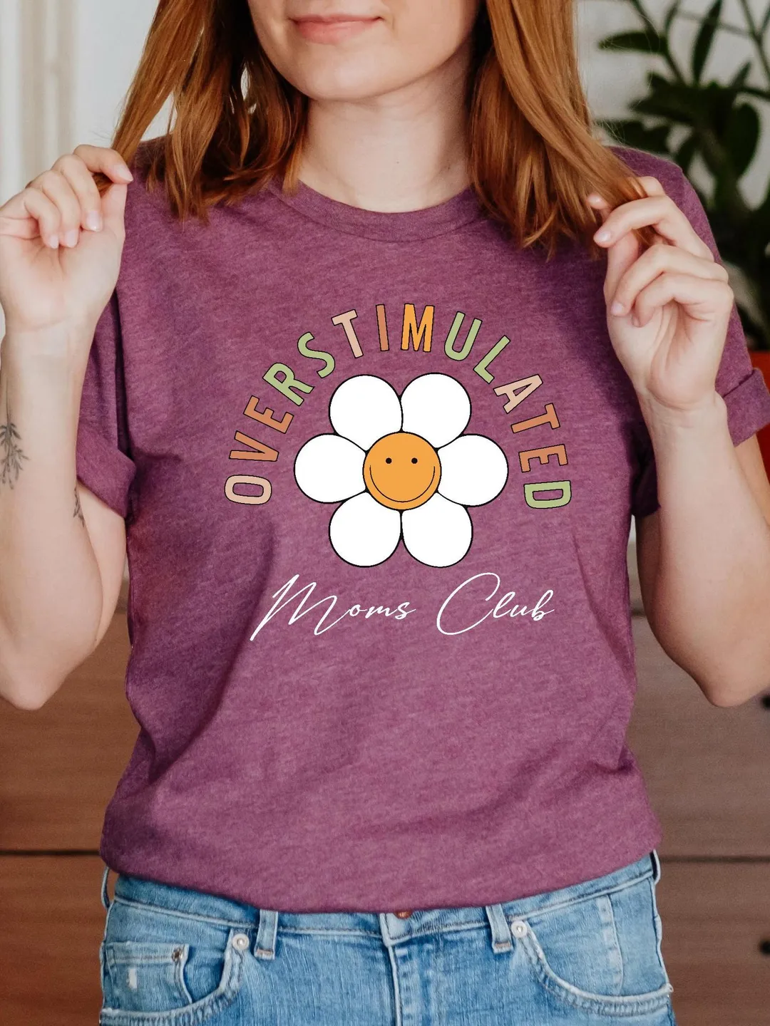 Overstimulated Moms Club TShirt, Mama Cute T-Shirt, Funny Mom Shirt, Mother's day Gift