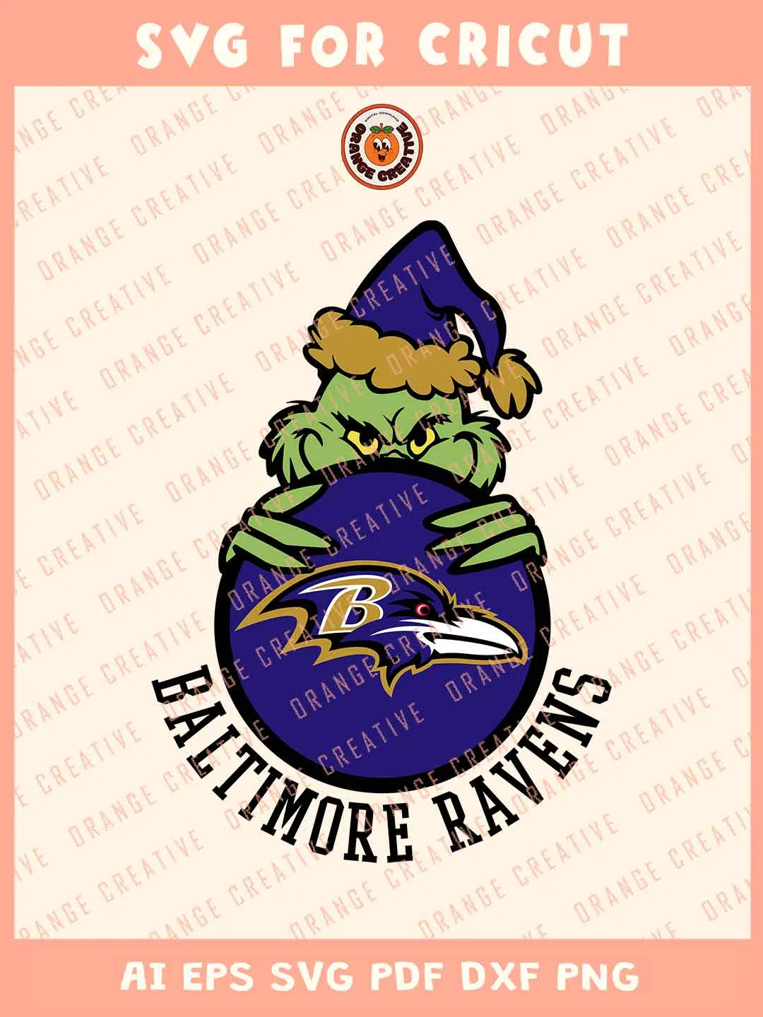 NFL Baltimore Ravens Team x Grinch Holding Ornament Svg Files, Grinch Svg Designs, NFL Ravens Team SVG for cricut, Svg Files for Cricut, Png, Dxf, Digital Download
