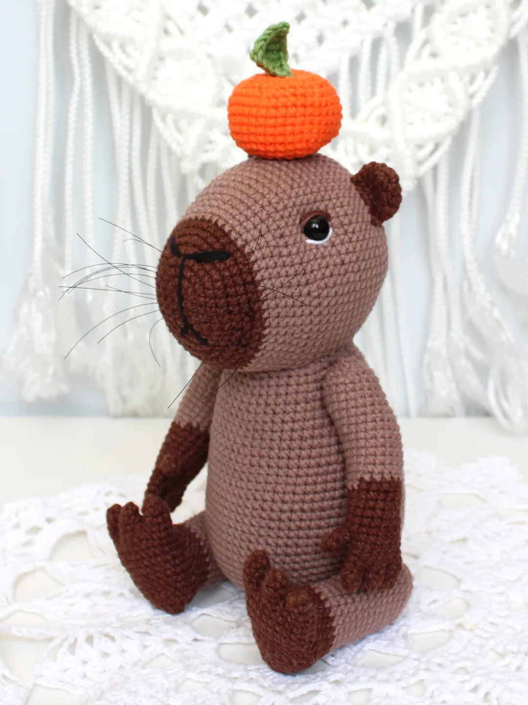 Capybara toy crochet pattern PDF in English - Amigurumi toy tutorial