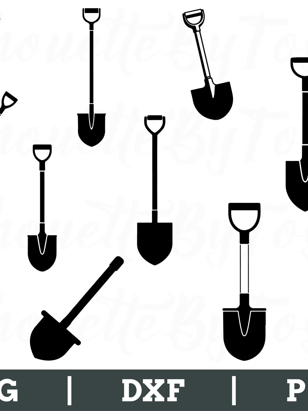 Shovel Svg, Shovel Silhouette, Shovel Cut File, Shove Vector, Shovel Dxf, Jpeg, Png