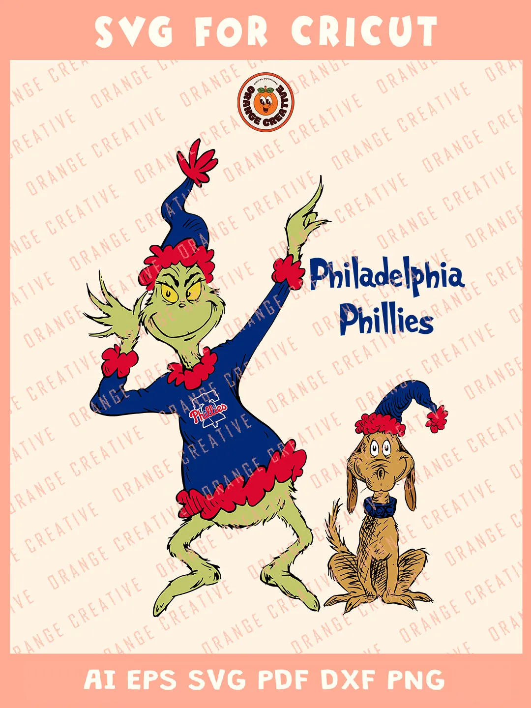 Philadelphia Phillies And The Grinch Logo SVG Files, Grinch SVG Designs,  MLB Baseball Team Silhouette Cut Files, Philadelphia Phillies Teams, SVG  Files For Cricut, Digital Download, image size:1080x1440