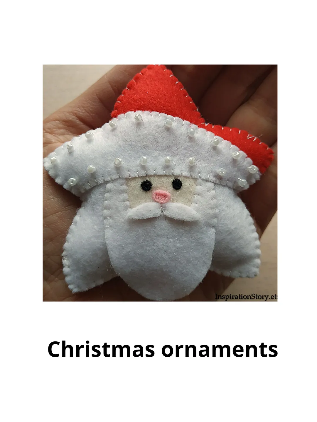 Christmas ornament, felt Santa Claus, Christmas gift, felt ornaments, felt toys, Christmas decor, Christmas tree decoration, felt Santa ornament, Santa toy, Stuffed toys