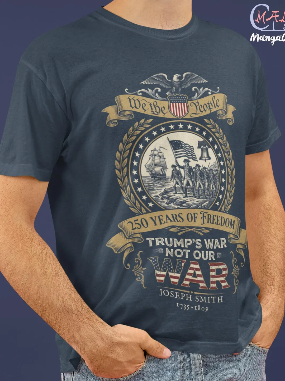 The 3 Words That Scared A King | We The People 1776 Shirt 100% cotton, Political Protest T-Shirt Constitution Graphic Tee Americana Clothing