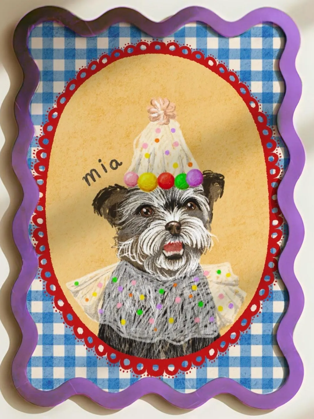 Badly Drawn Dog Pet Portrait Personalized Cute Dog Portrait Unique Dog ...