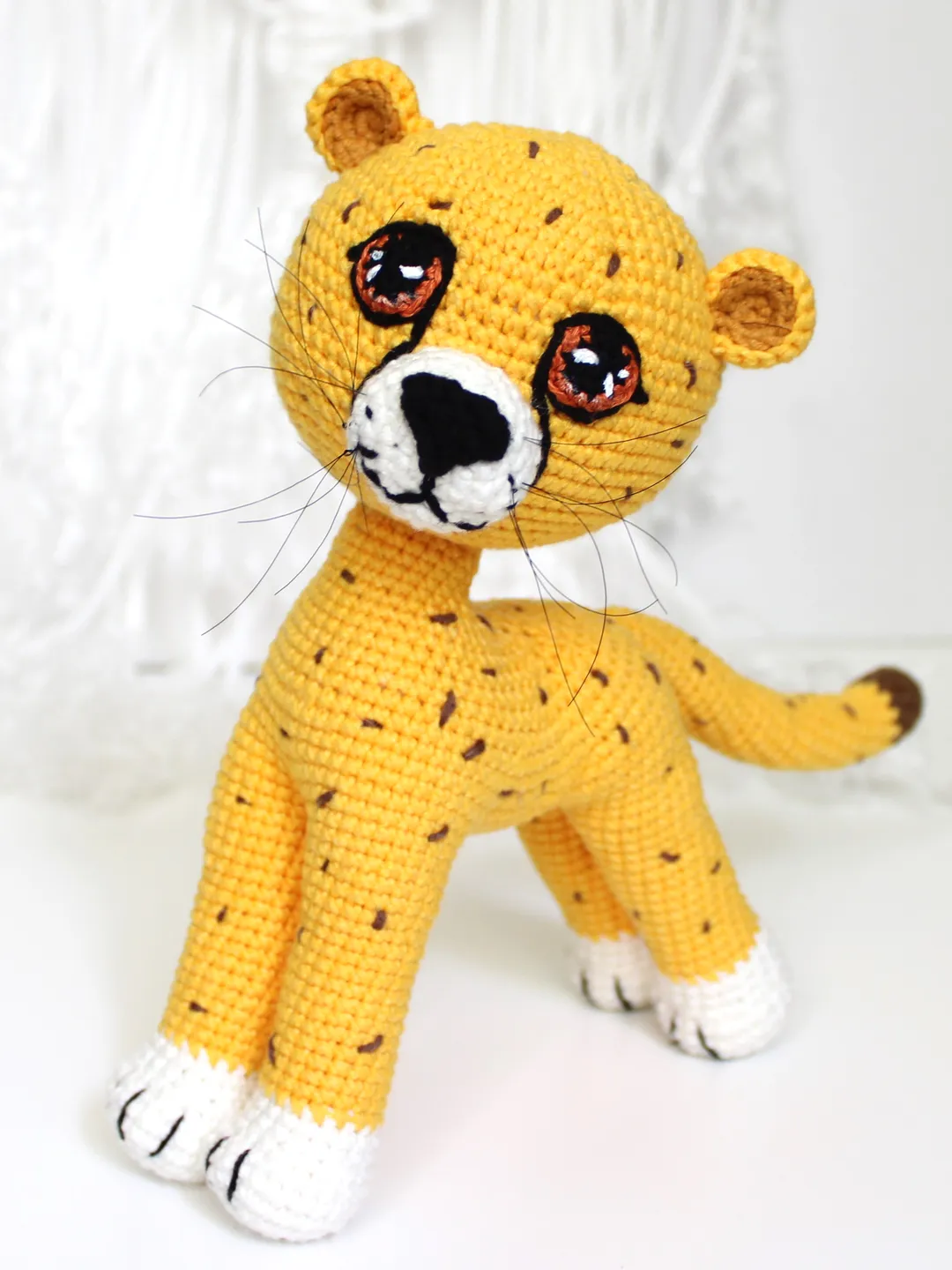 Cheetah crochet pattern Amigurumi cheetah toy pattern PDF in English