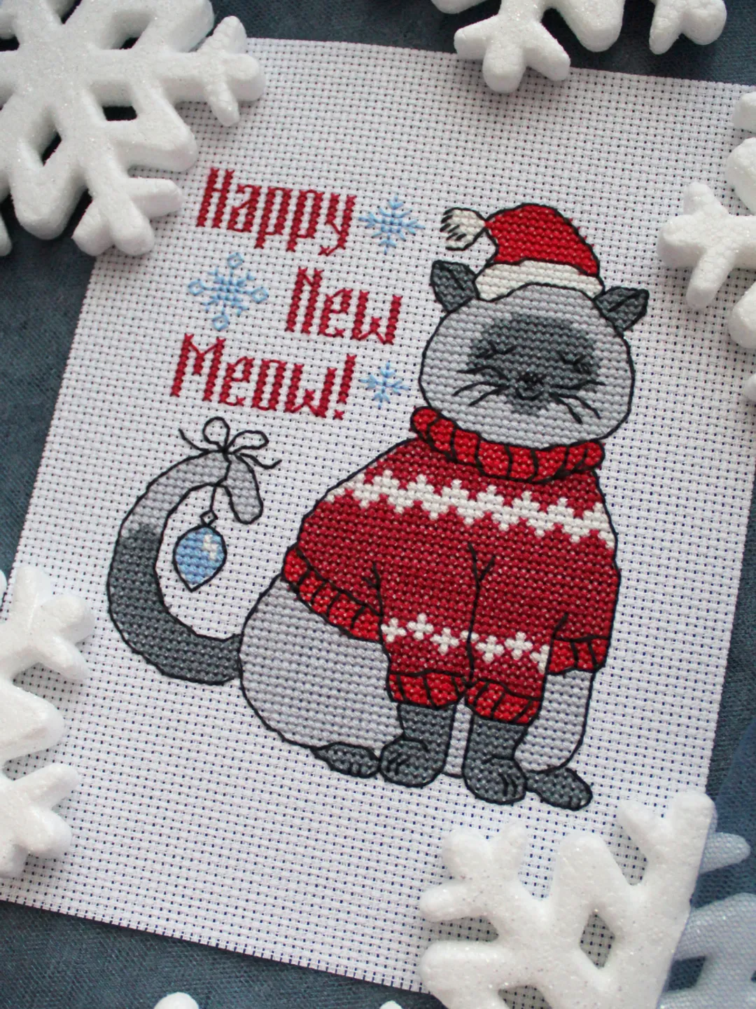 Cross stitch pattern Cat, easy cross stitch chart PDF