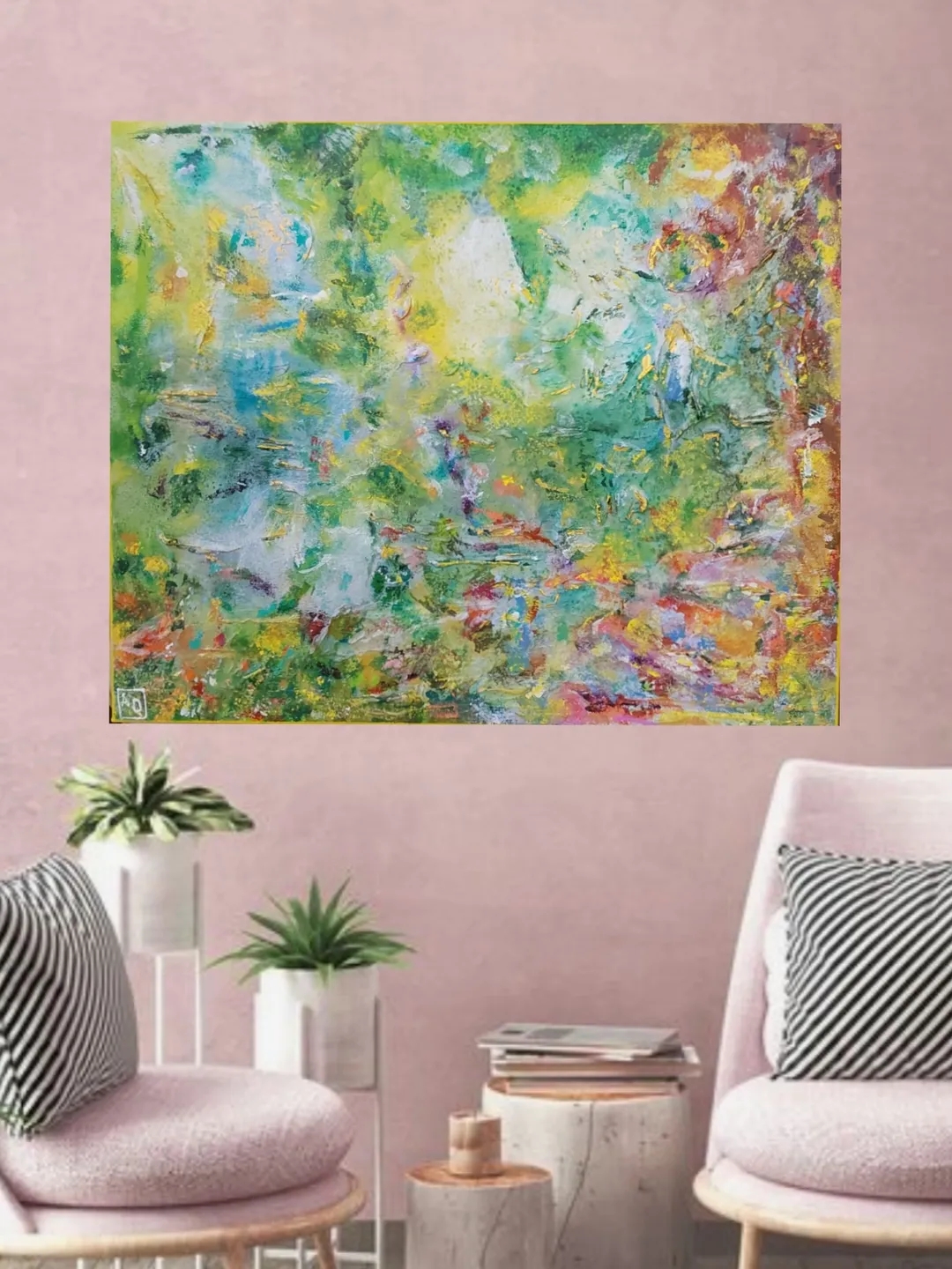 "Music of the Deep Sea". My original acrylic painting on canvas 60x50cm (24x20inch)