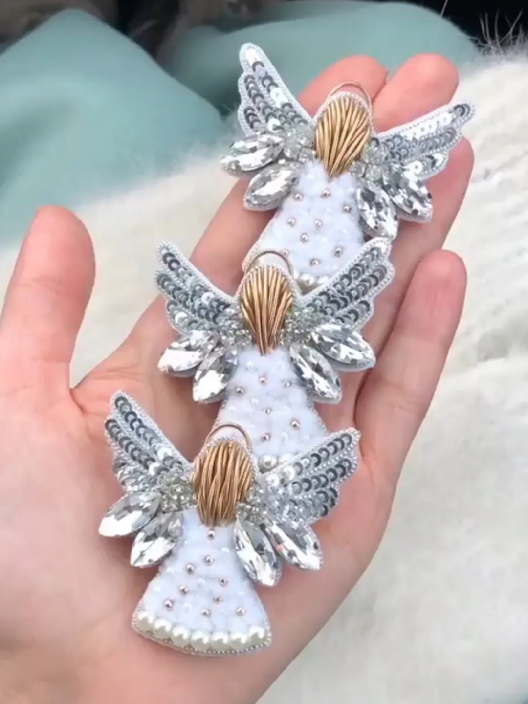 Angel brooch/handmade brooch/gift for her/handmade jewelry