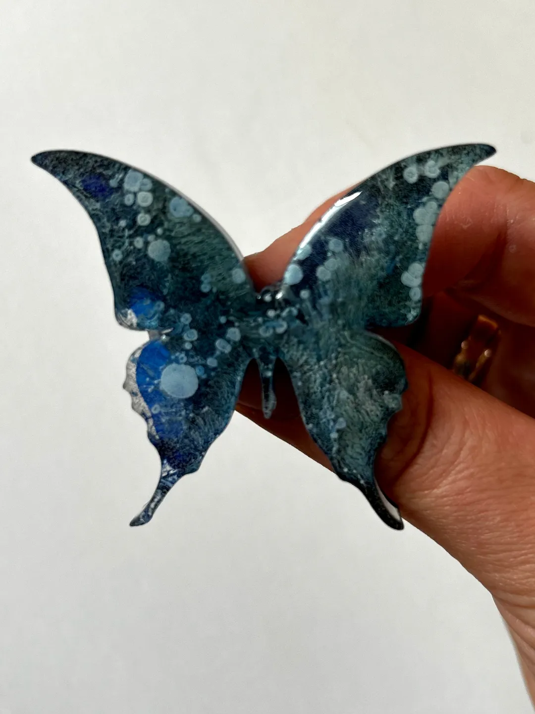 Butterfly resin brooches, unique brooches, butterfly brooch, large brooches, jewelry for a wedding bag.