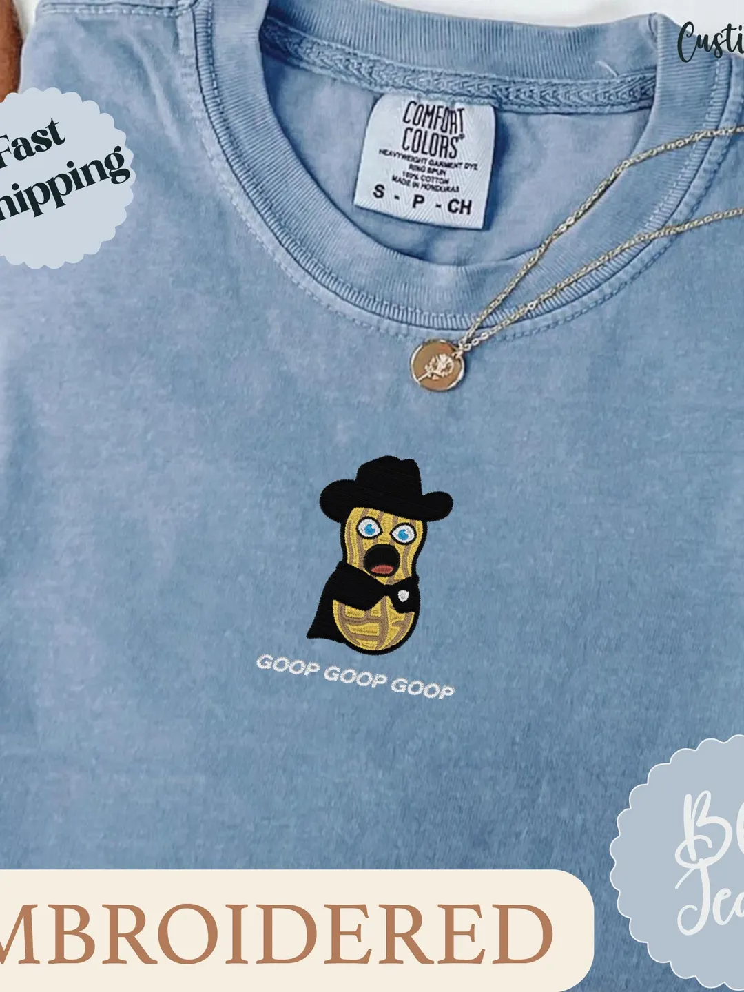 The Burnt Peanut GOOP Shirt. Comfort Colors® Shirt. Funny Embroidery Shirt. Bungulator Tee, Funny Meme Shirt. The Burnt Peanut Sweatshirt.
