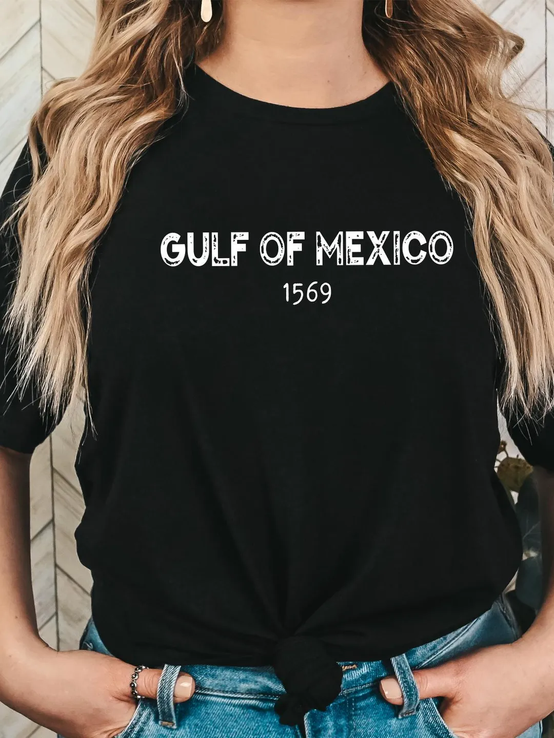 Gulf of Mexico 1569 Shirt, Patriotic Unisex Tee, American Gulf of Mexico Tshirt, American Pride Tee Patriotic, Map Lover T-Shirt