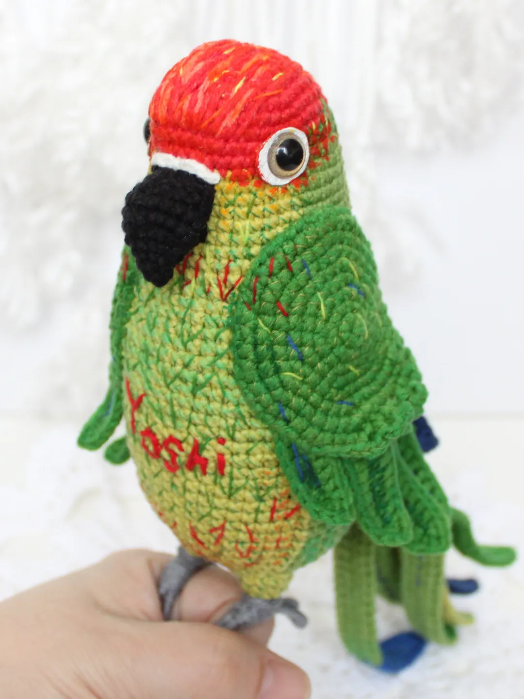 Parrot crochet pattern PDF in English Amigurumi bird Aratinga parrot Conure parrot