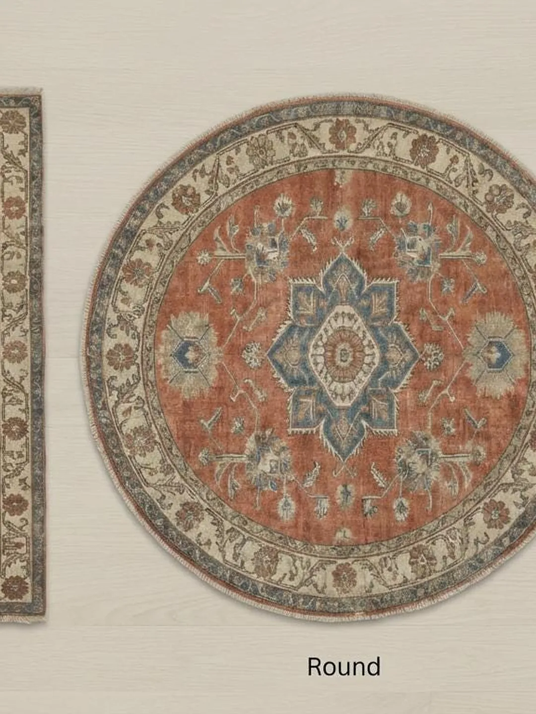 Hand Knotted Oushak Rug - Vintage Style Wool Area Rug in Muted ...