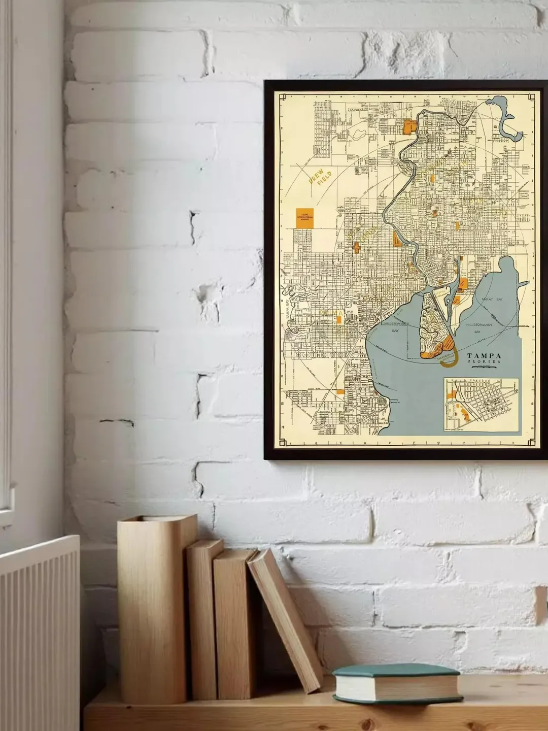 Vintage Tampa Florida Map Print | 1947 City Plan