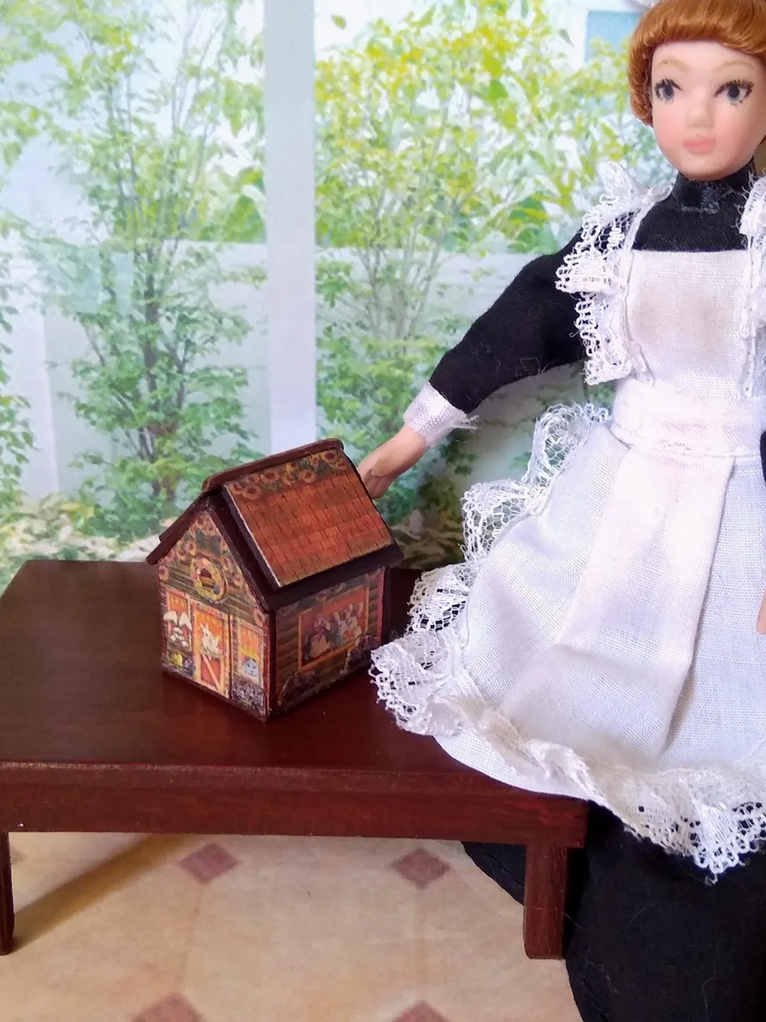 Doll lodge. A toy for a doll.1:12 scale.
