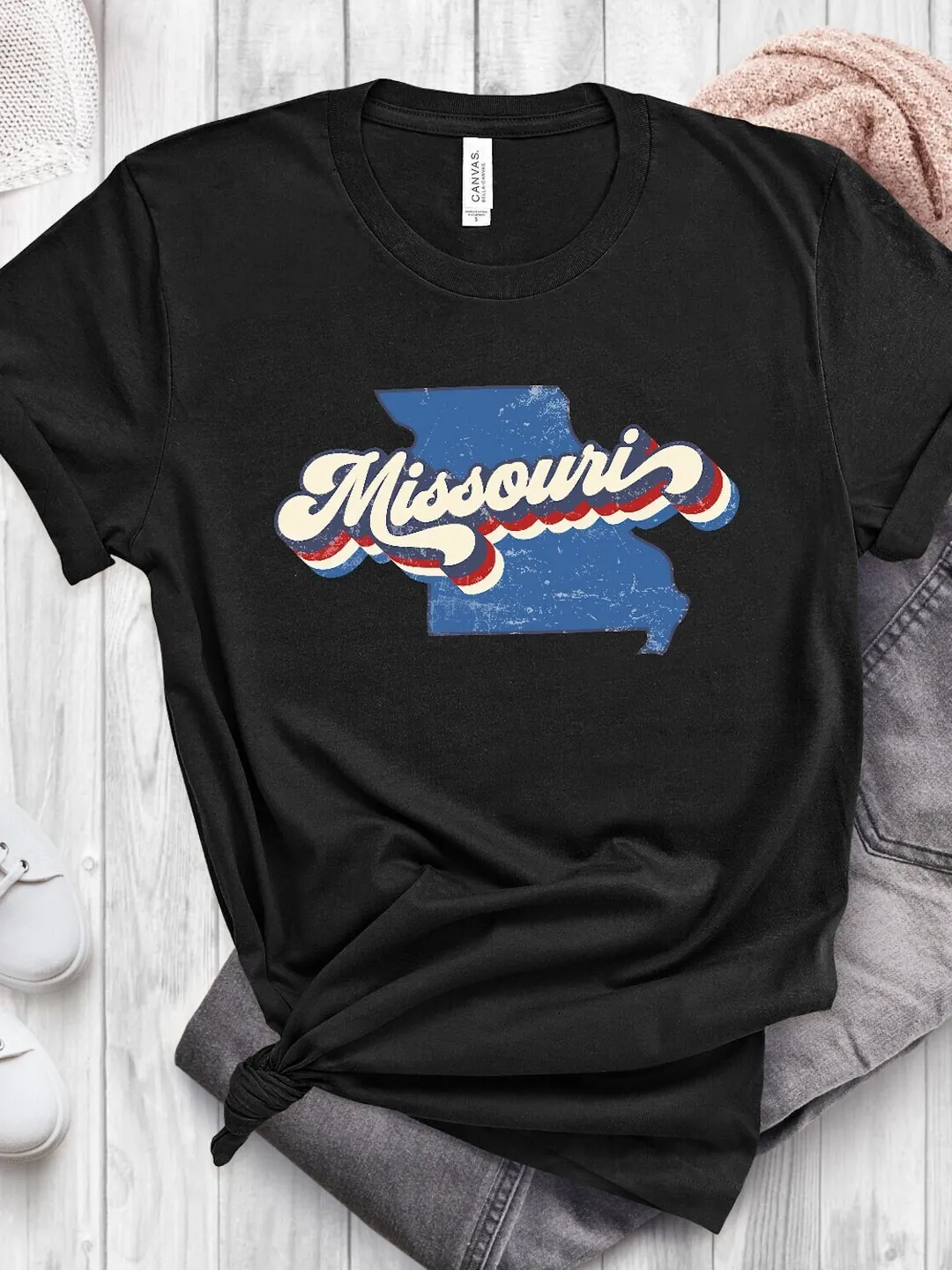 Missouri State T-Shirt: Retro Design - Soft Cotton Blend