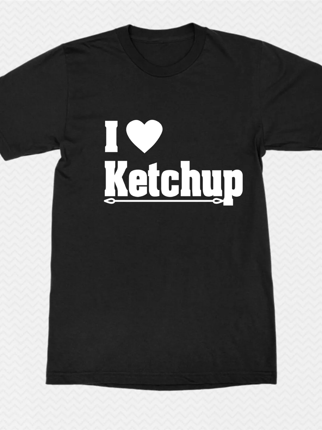 T Shirt Design: I Love Ketchup Design For Shirts
