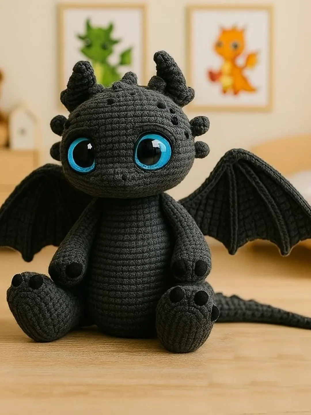 Toothless Tale Crochet Pattern Toothless Crochet Pattern | Night Fury Crochet PDF | Nightfury Crochet ...
