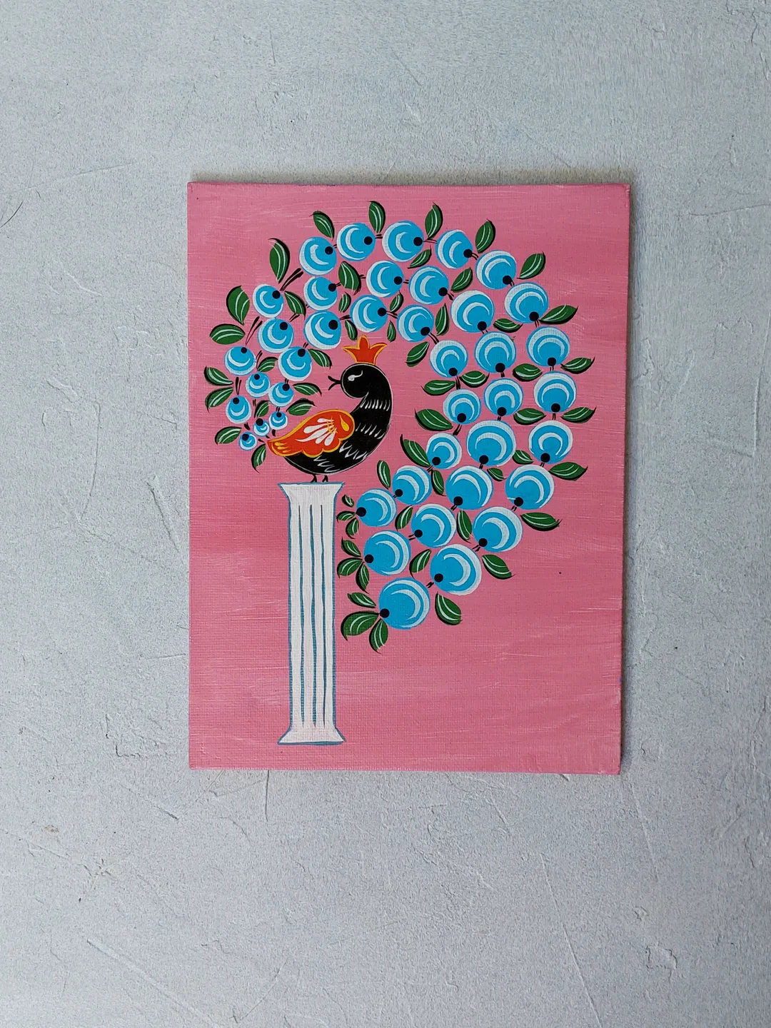 Unusual fantasy peacock