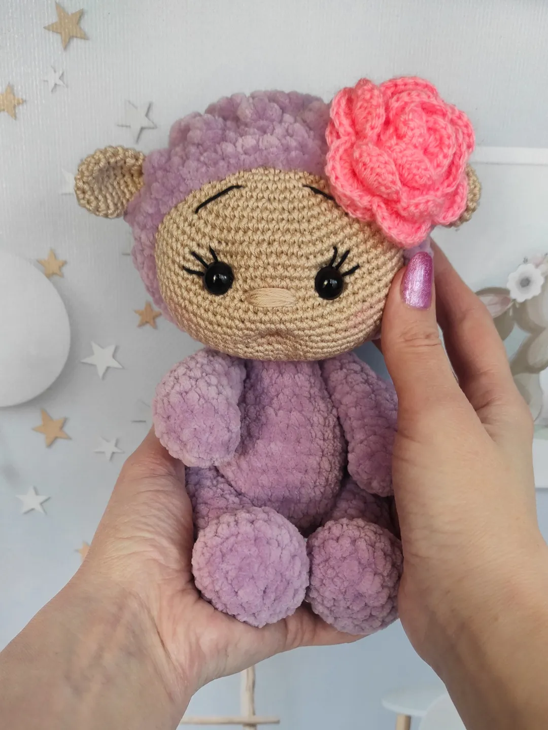 lamb teddy plush, Stuffed animal lamb toy, Cute stuffed lamb