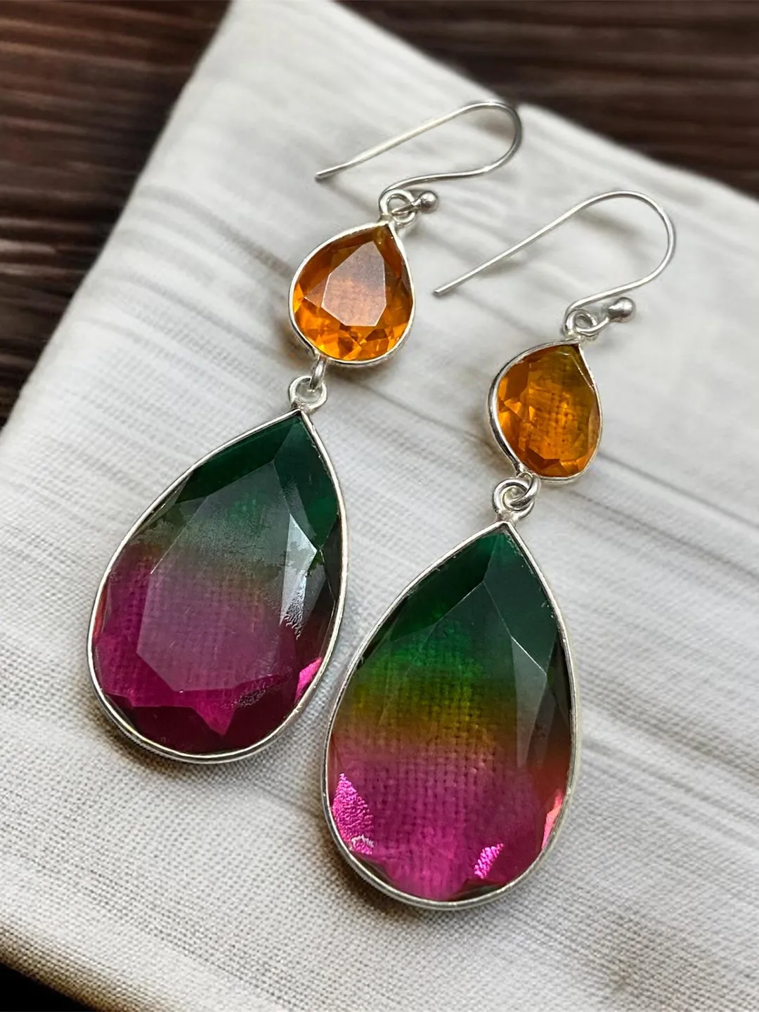 Pick A Pearl Teardrop Earrings in Sterling Silver