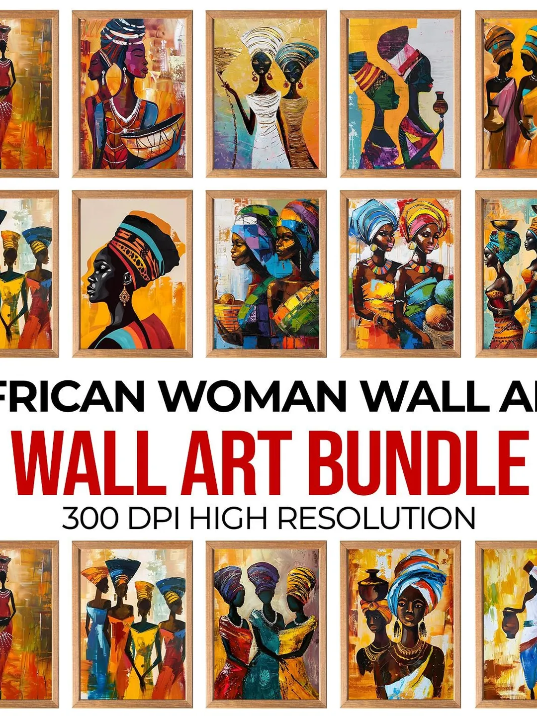 Modern Geometric Wall Art Bundle, Minimalist Prints Set (Instant Download)