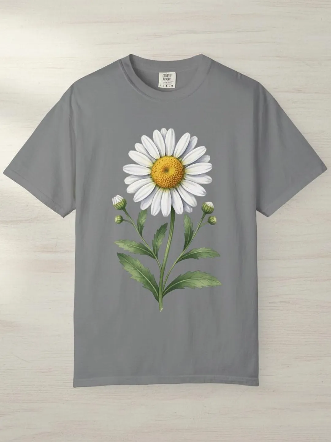 Daisy Botanical Illustration T-Shirt | Vintage Floral Tee