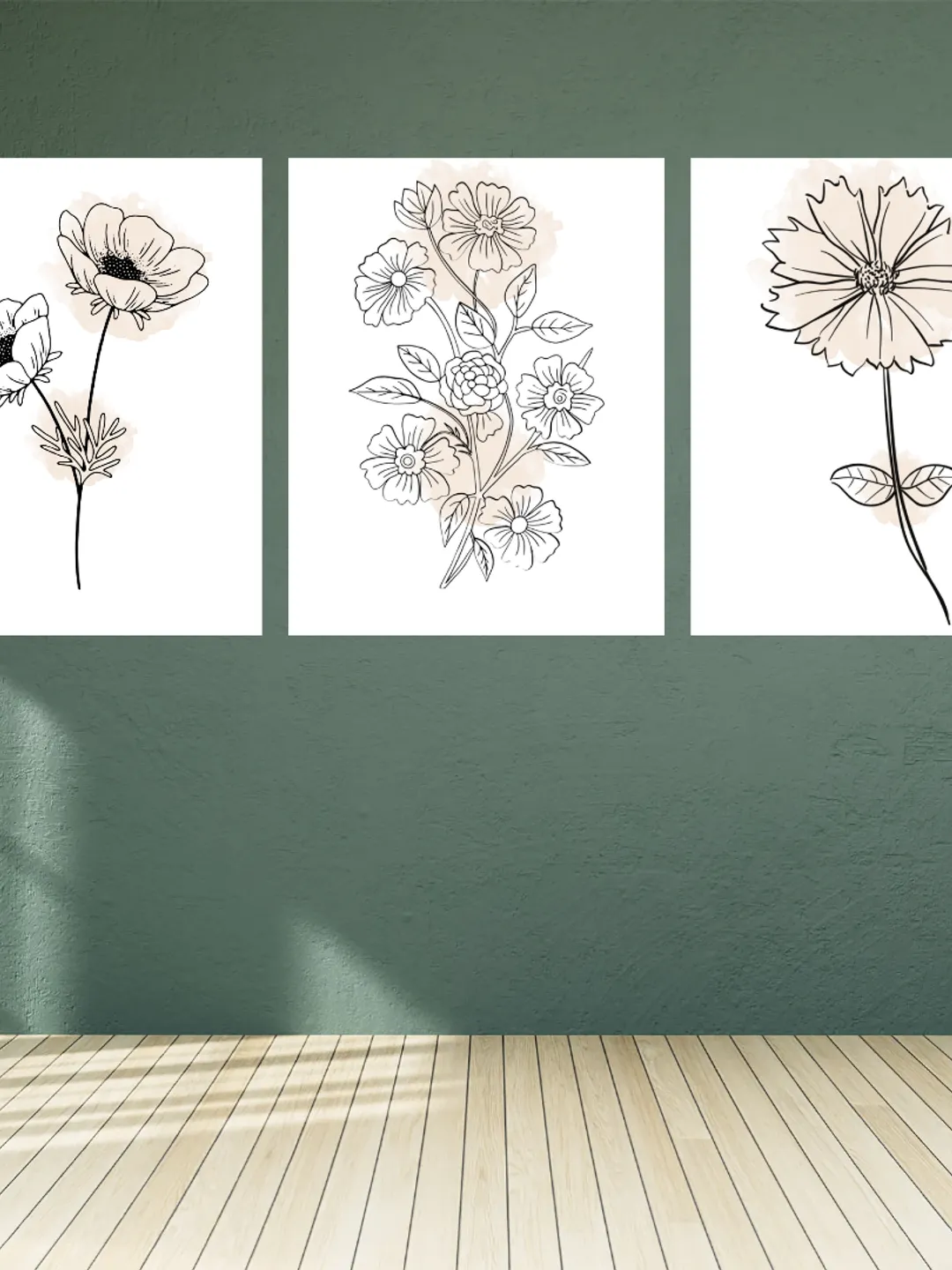 Floral Line Art Wall Art Printable Set of 4 | Minimalist Botanical
Flower Prints | Boho Home Decor Digital Download | A4 Size Instant
Download | Aesthetic Gallery Wall Art for Bedroom Living Room Office