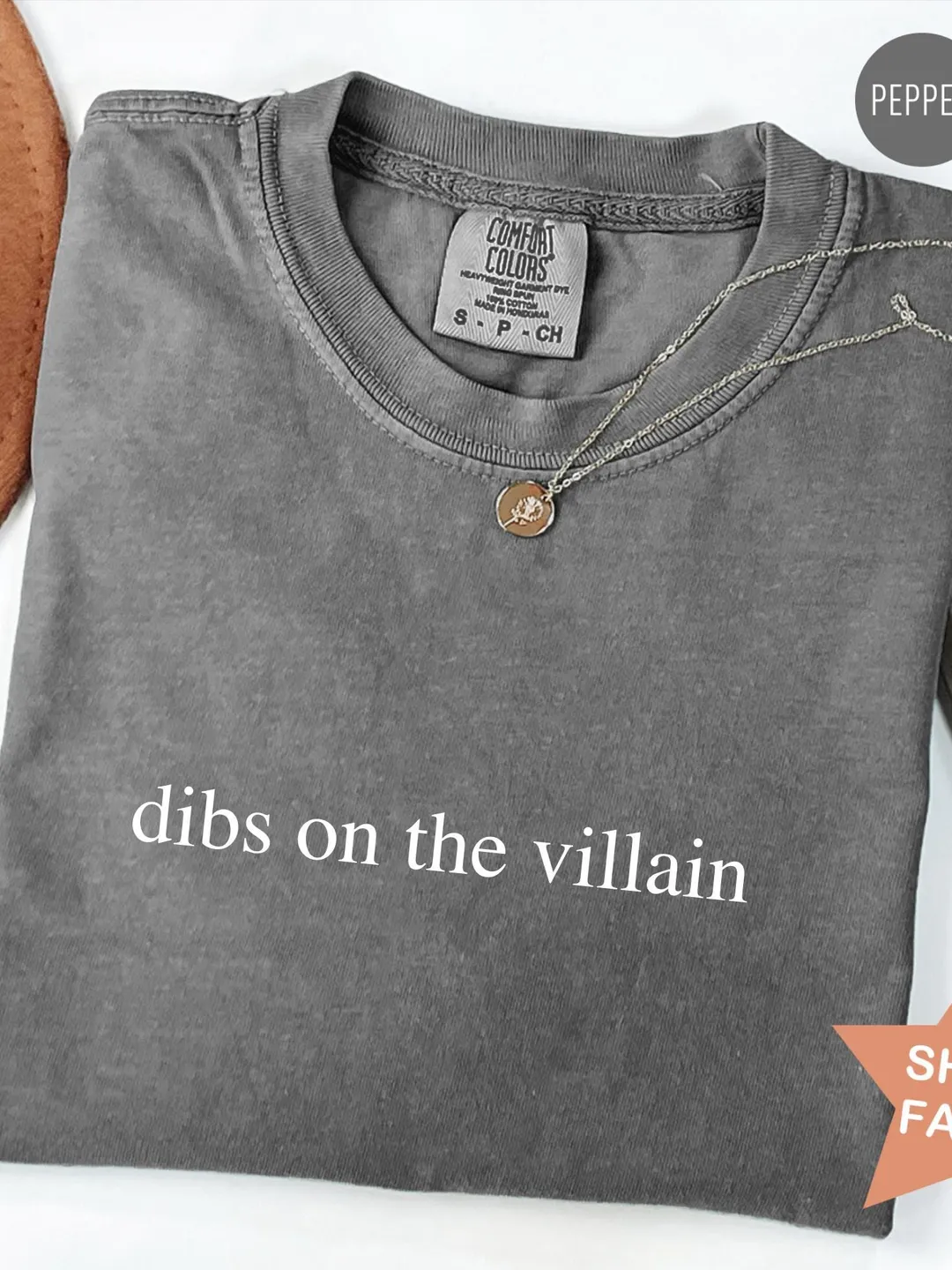 Comfort Colors® dibs on the villain Dark Romance Shirt For Fantasy Readers, Villain Era Tee With Enemies To Lovers Aesthetic Book Club Shirt