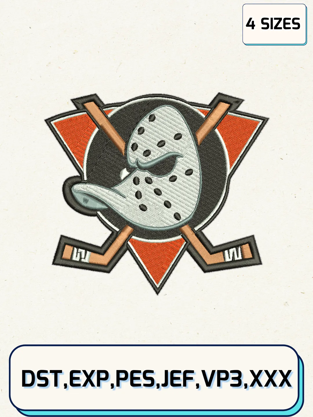 Anaheim Ducks Jersey Logo Embroidery Designs,NHL Logo Embroidery Files ...