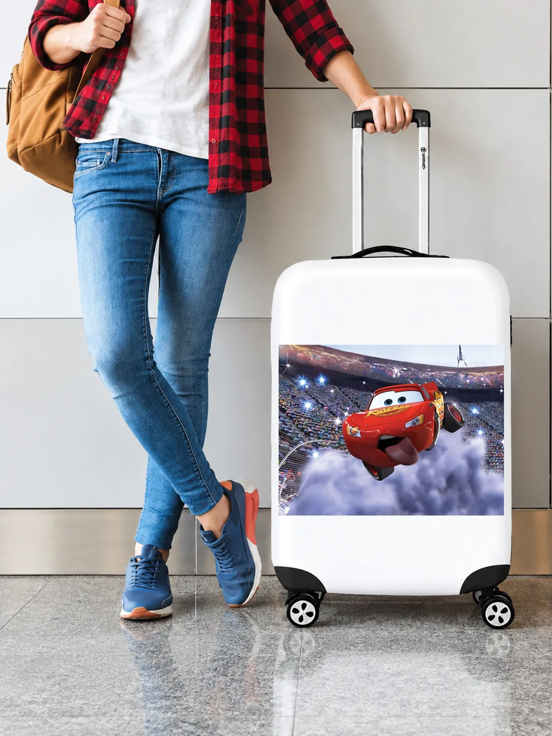 Lightning McQueen Y2K Luggage Cover