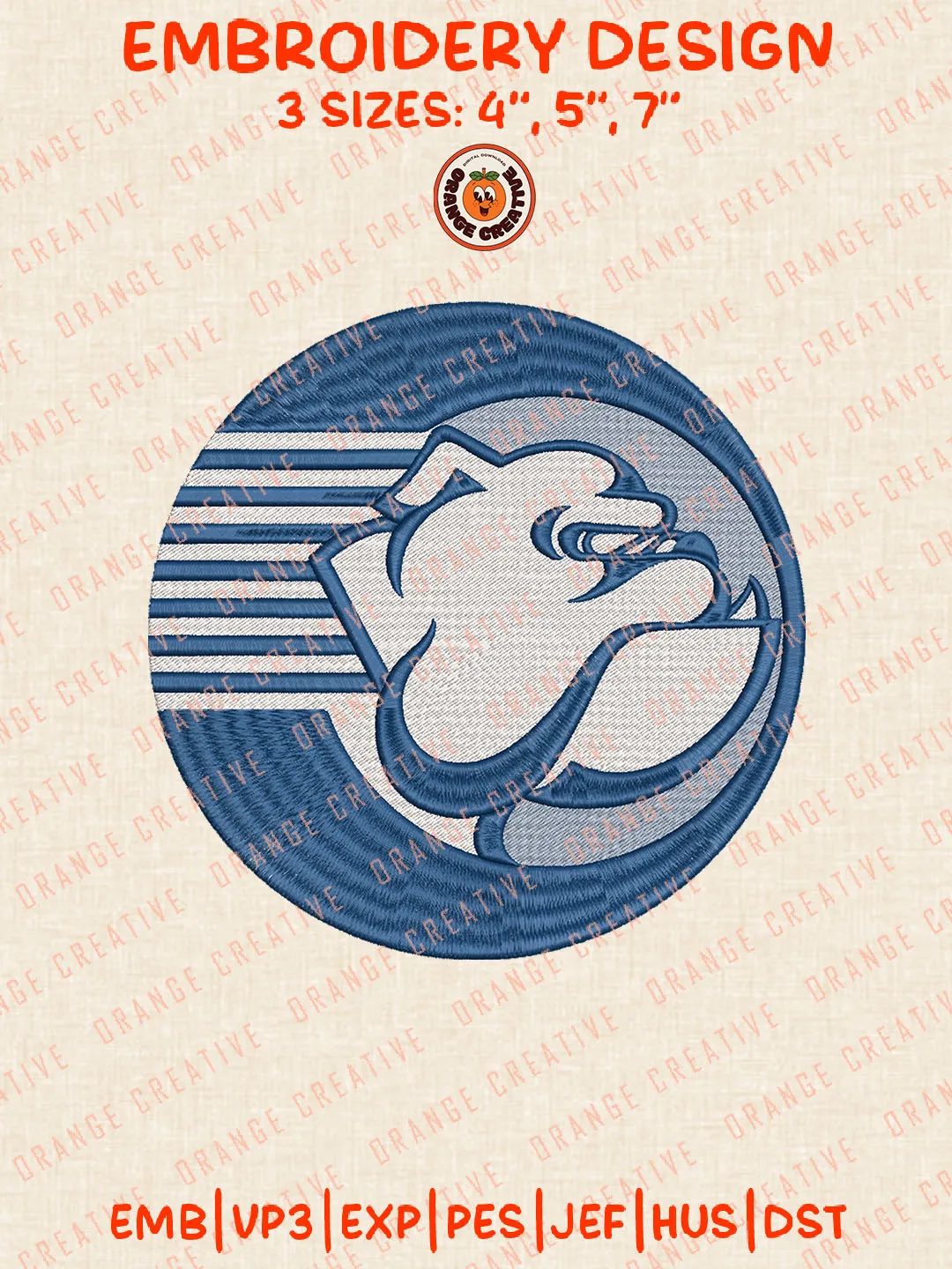 Yale Bulldogs Round Logo Embroidery Files, NCAA Yale Team Embroidery Designs, Yale Bulldogs Football Team Machine Embroidery Files, NCAA Machine Embroidery, Digital Download