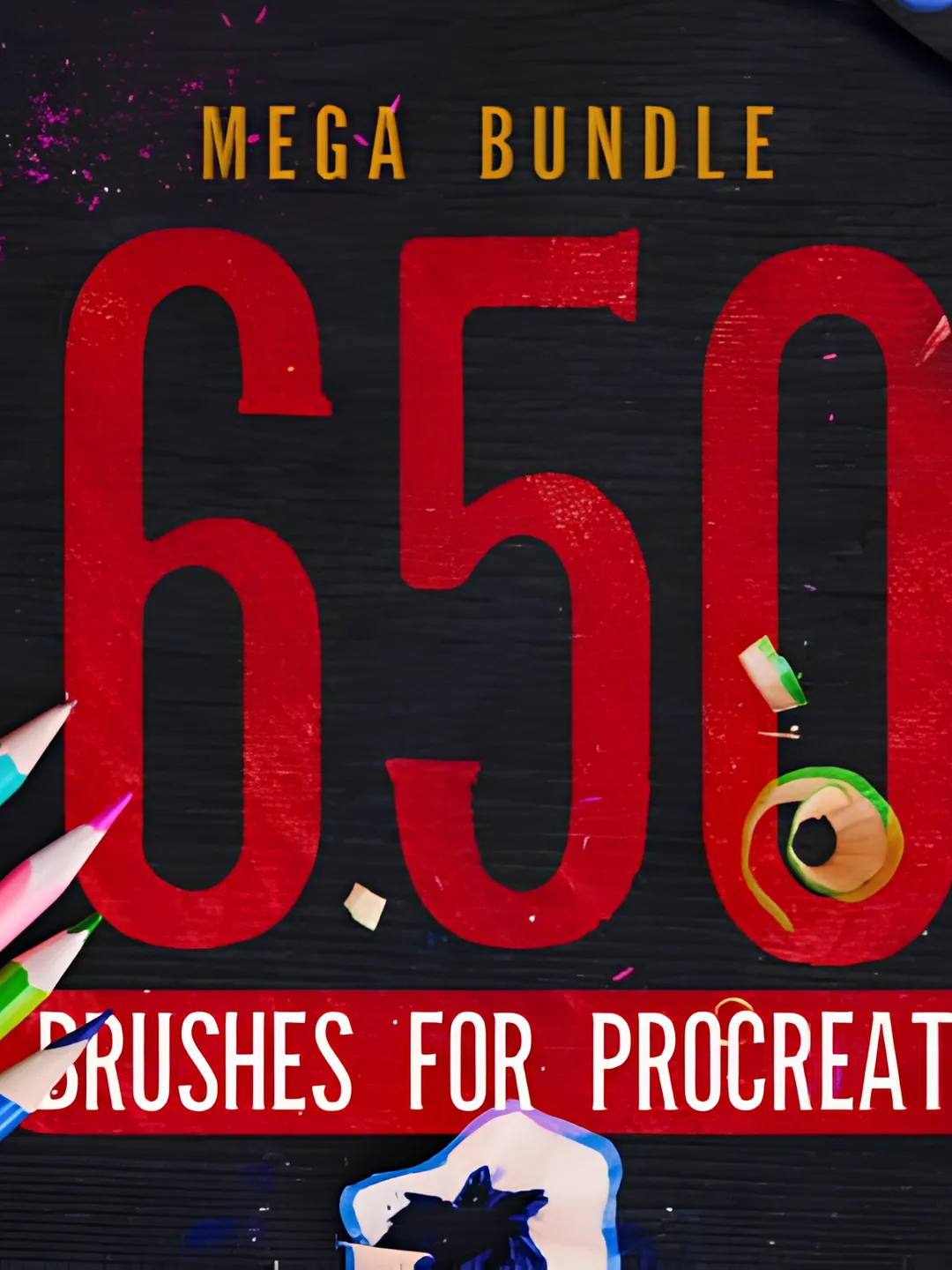 650 Procreate Brushes Mega Bundle