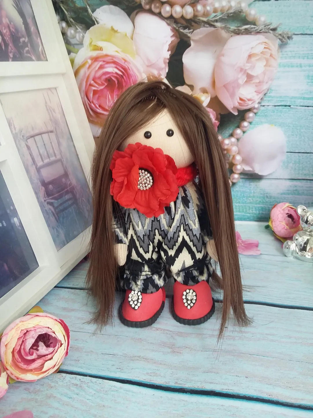 Small doll,holiday gift, miniature princess,blonde,Valdorf doll 6 inches,tiny fairy,miniature princess 15cm,finished work,pleasant present