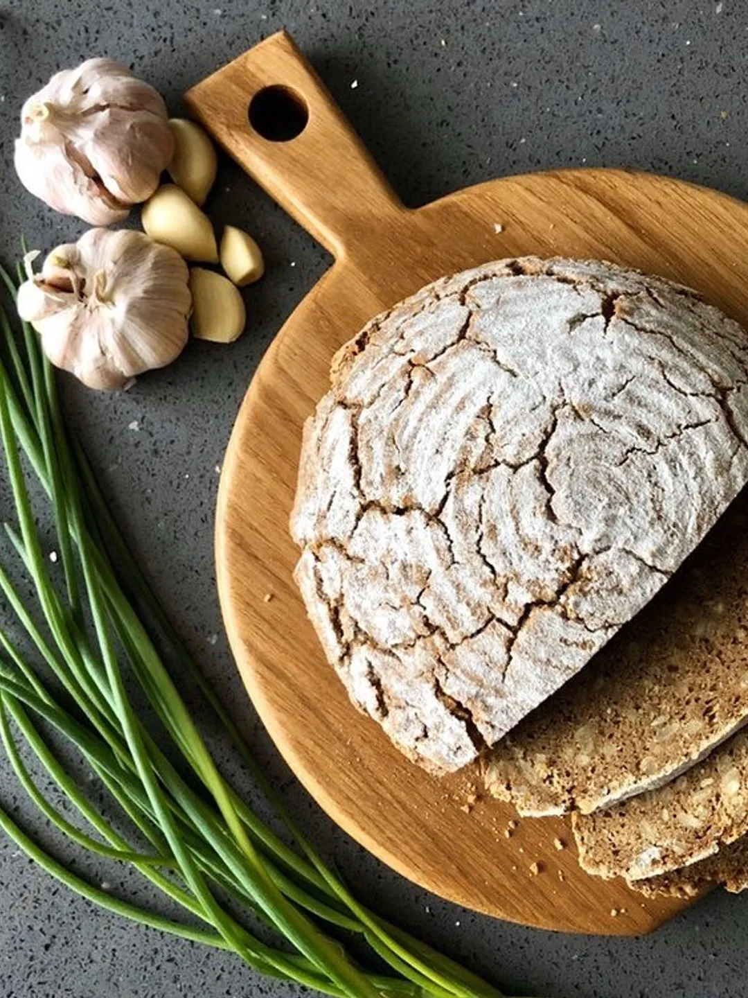 Cutting board from a solid wood