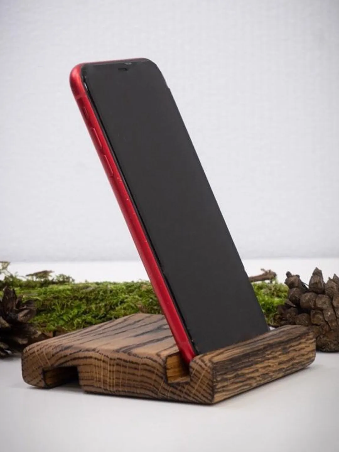 Oak stand for the phone