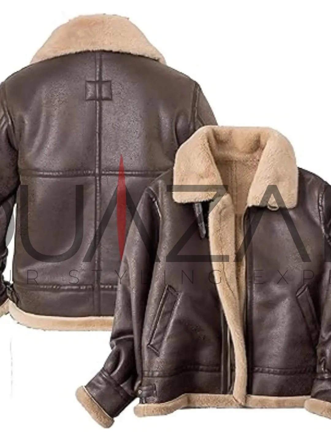 Leon Kennedy RE4 Cosplay Jacket: Faux Leather Shearling Bomber