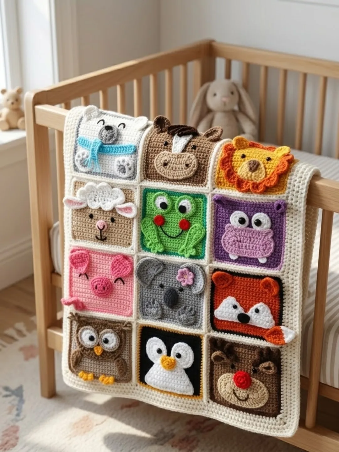 Animal Blanket Crochet Pattern