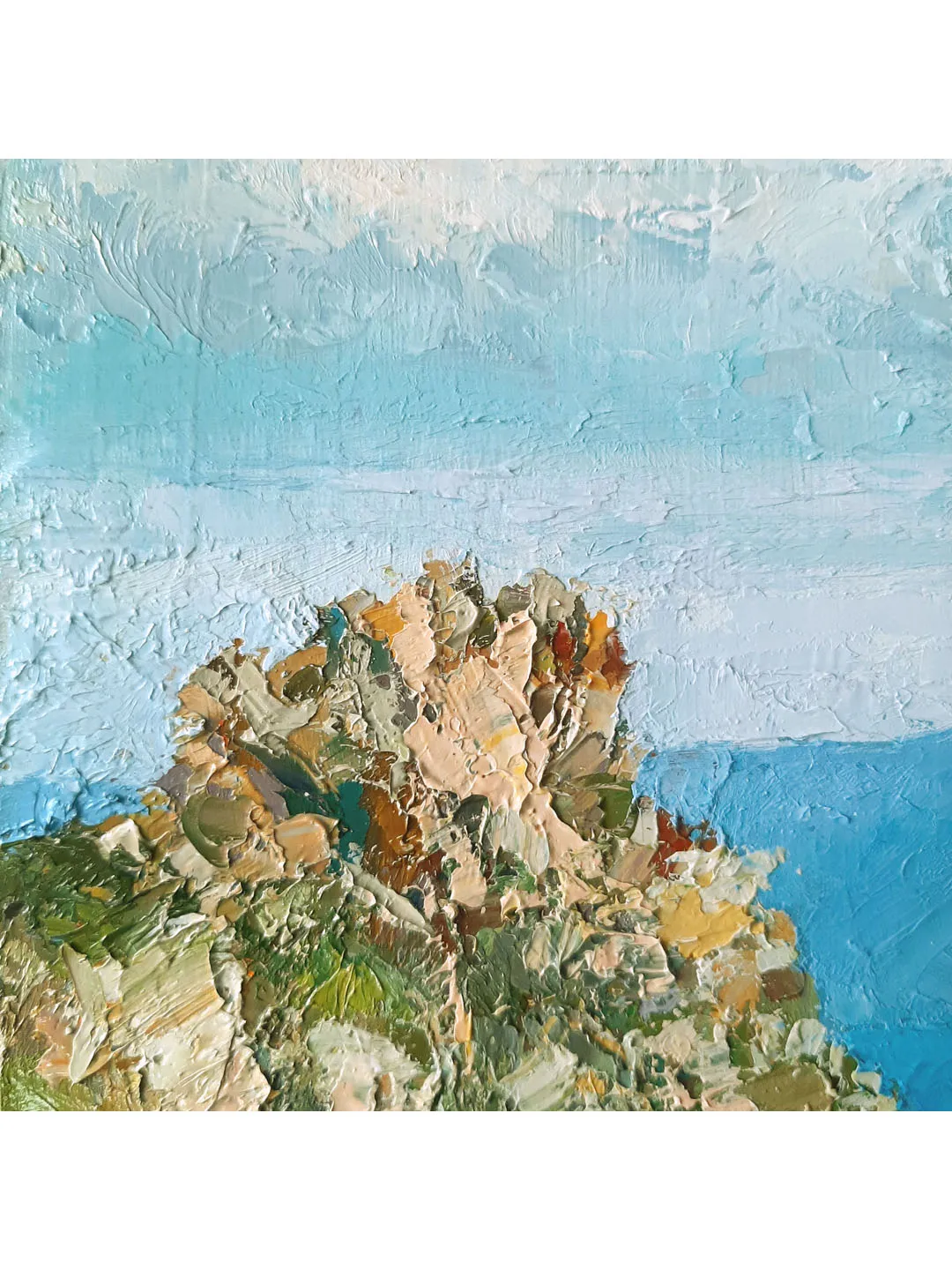 Rocky Coast Painting 9x9