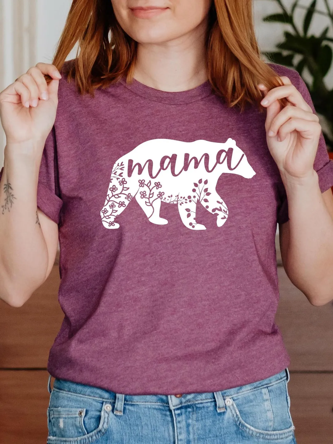 Mama Bear Shirt , Mothers Day Gift T-Shirt, Mama Gift Tee, Pregnancy Announcement Gift