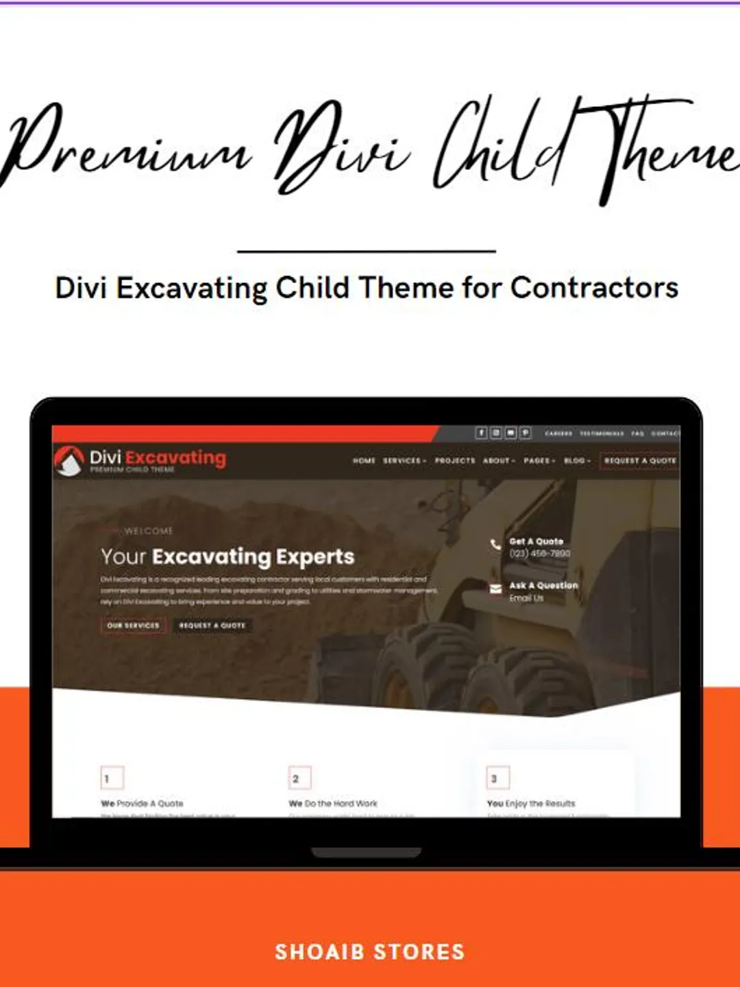 Divi Child Theme: Excavating & Construction WordPress Theme