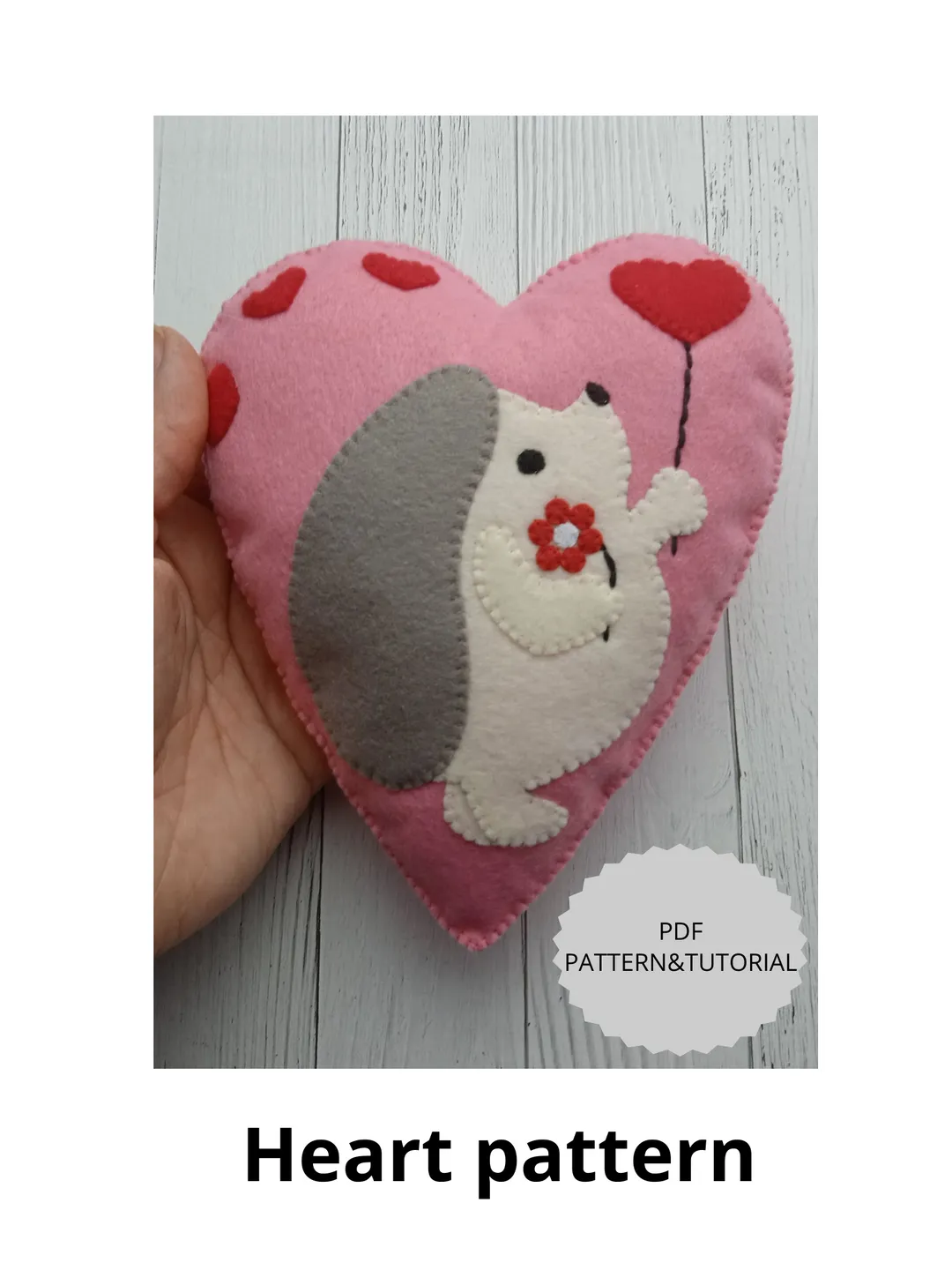 Felt pattern, Heart pattern, Valentine pattern, Valentines day gift, Heart toy, Valentine heart, Valentines day decor
